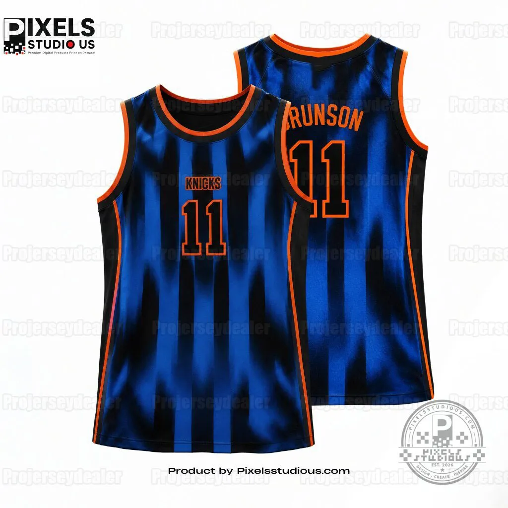 Knick 11 Jalen Brunson 2026 Spector Basketball Jersey From