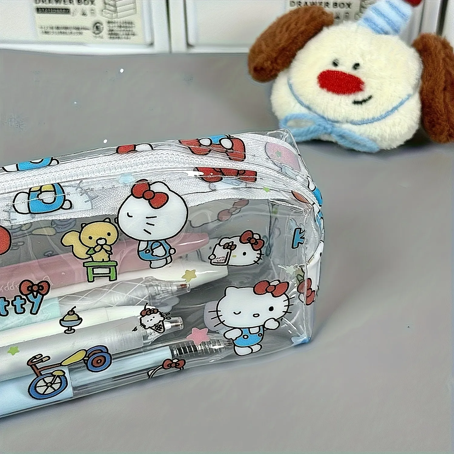 Hello Kitty Transparent Pencil Case Fashionable,... From Cartoon_hot ...
