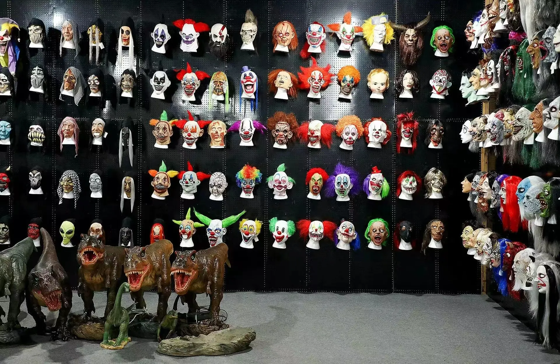 The Mask Color Code Funny Horror Clown Mask Full Face Headgear With Blue... From Kozakura30 ...