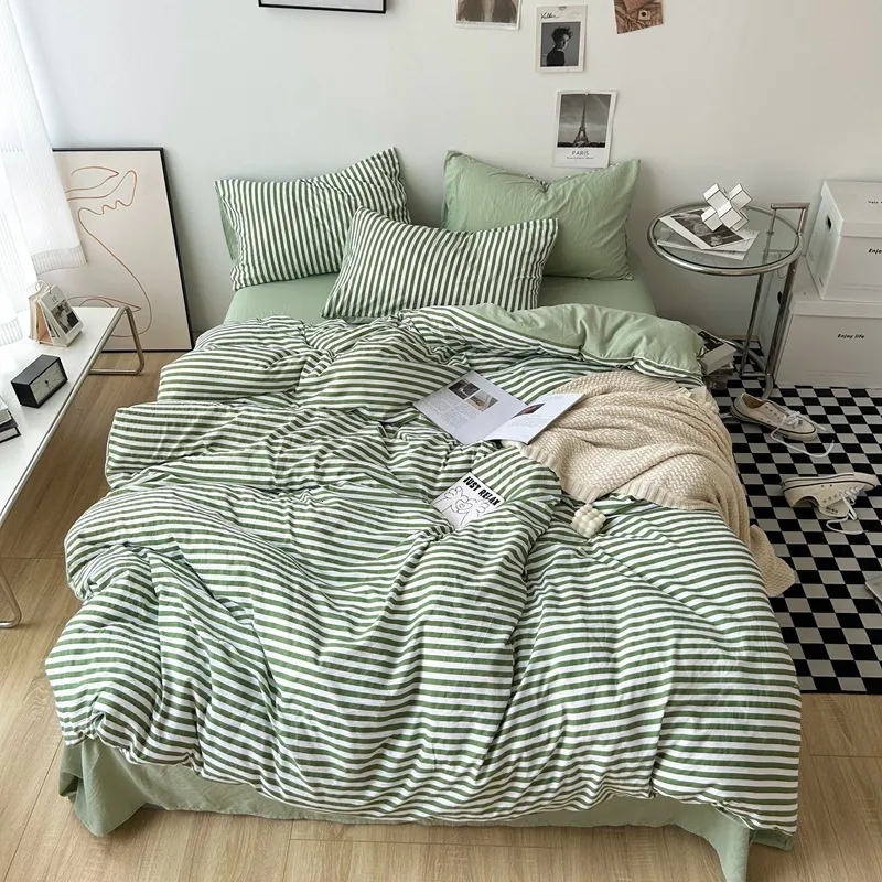 Simple Stripe Bedding Set With Duvet Cover,... From Philemon42, $19.46 ...