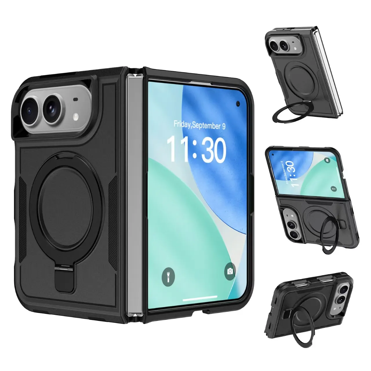 Folding Magnetic Hard Shell MagSafe Wireless Charger... From Luckygooo ...