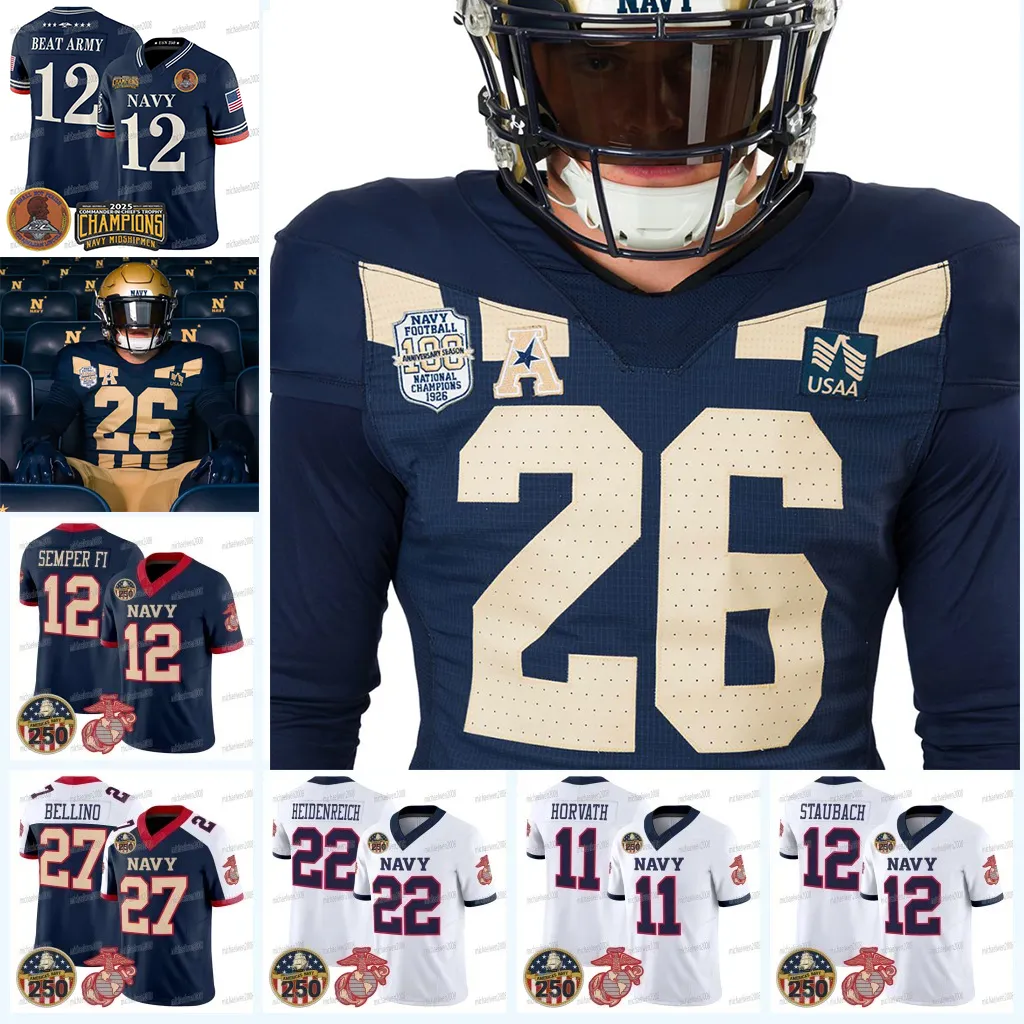 Navy Midshipmen 2025 26 Jersey With 250th Anniversary From