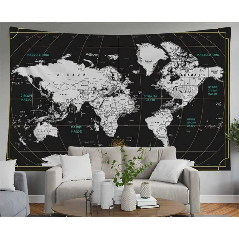 Abstract Geographical Map VIKAMA Watercolor World Map Tapestry, Abstract... From Adventured, $6. ...
