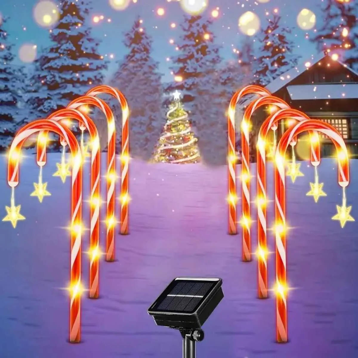 Solar Garden Cane Lights, 8 Function Waterproof... From Fadacai08, $6. ...