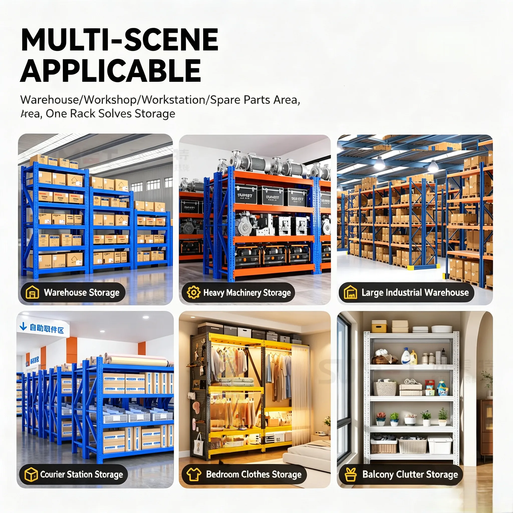 Commercial Grade Heavy Duty Iron Steel Storage Rack ... From Whckjznjj ...