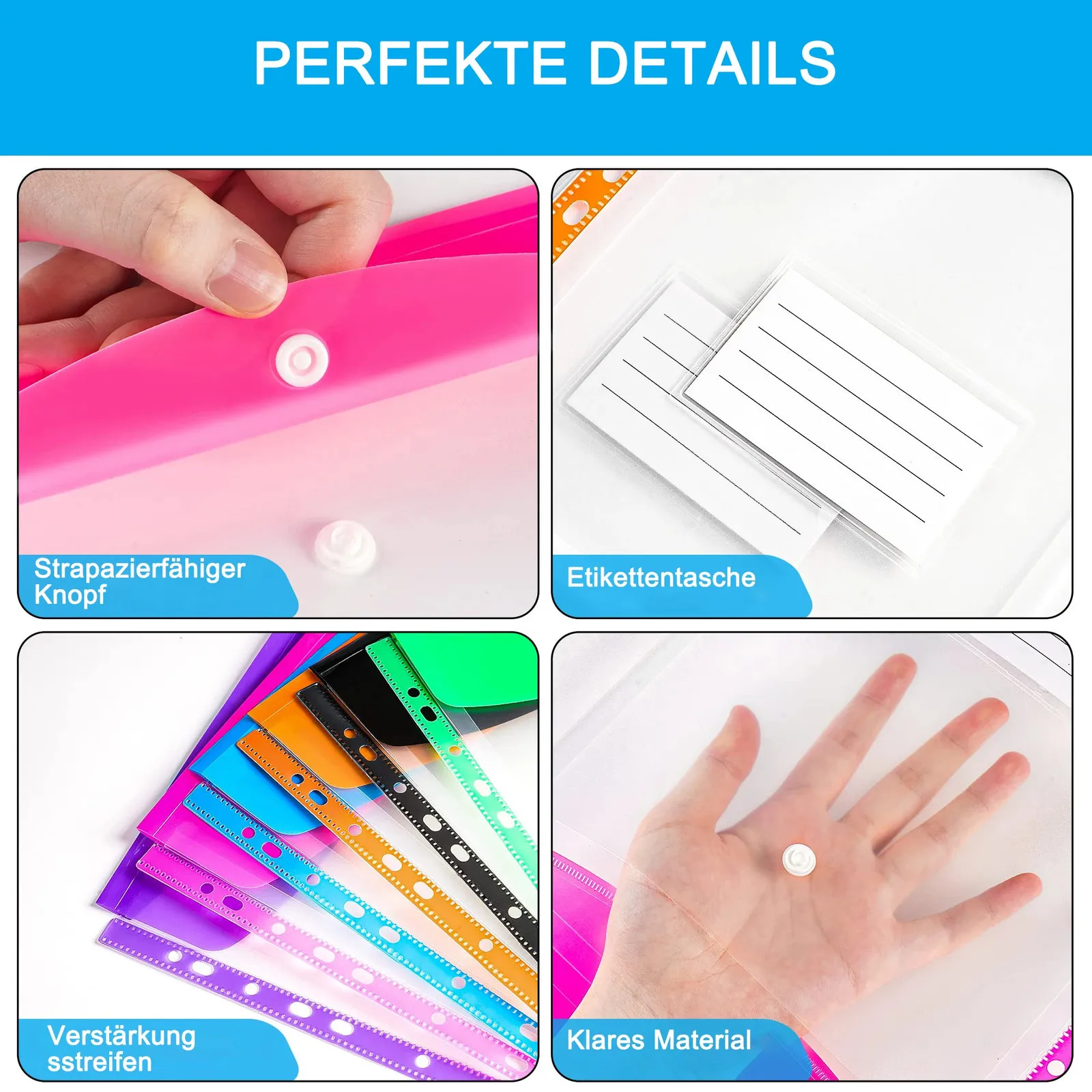 File Holder Binder Dividers With Snaps, 6... | DHgate.Com