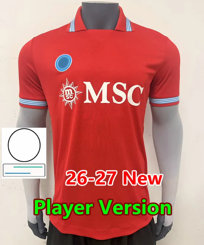 Napoli Jersey 26 27 DE BRUYNE HOJLUND Naples Football From 12