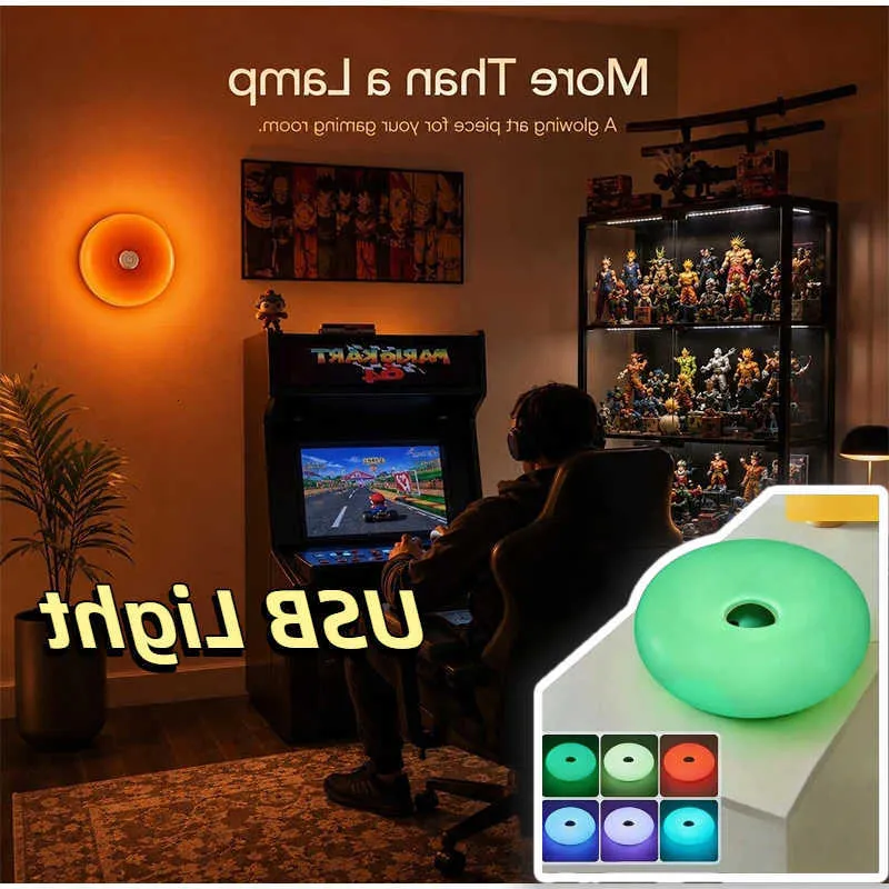 Orange Donut Table Lamp, Touch And Remote Control,... From Aesthete ...