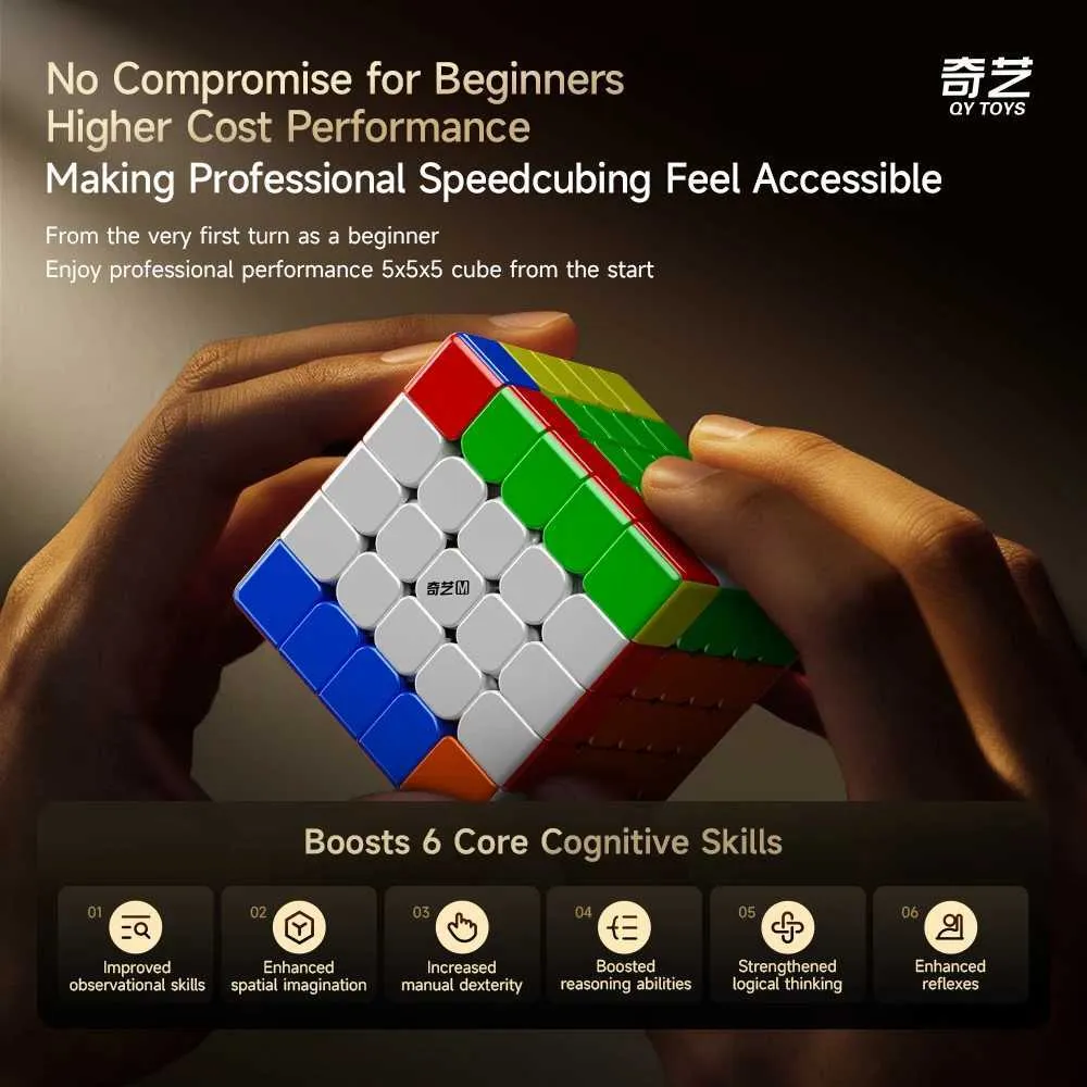 QiYi Warrior 5x5 Stickerless Magnetic Magic Cube,... From Mengqiqi07 ...