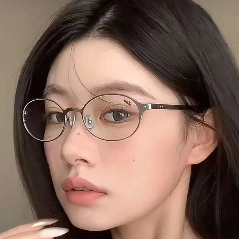 Spectacles For Protection Computer Metal Frame Oval Blue Light Blocking Computer Glasses... From Wazoyu ...
