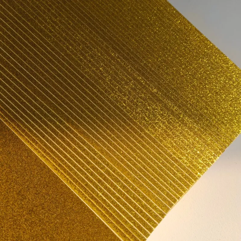A4 10 Sheets Bright Gold 250gsm Glitter Cardstock Paper Rectangle for ...