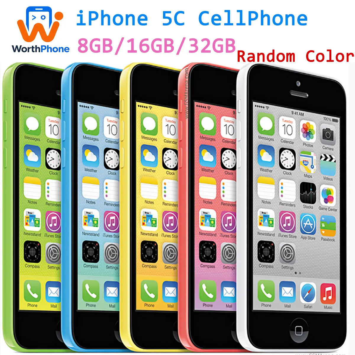 Apple IPhone 5c Unlocked Smartphone 8GB/16GB/32GB From
