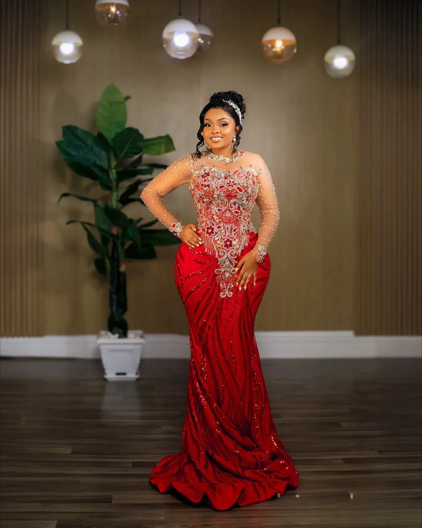 engagement dresses beaded Party Lace Red Dress For Engagement Red Mermaid Prom 2026 Lace Full Sleeves Long Sleeve Mother of the Bride Dresses Blue dresses in movies US Size:22w Send via dhl