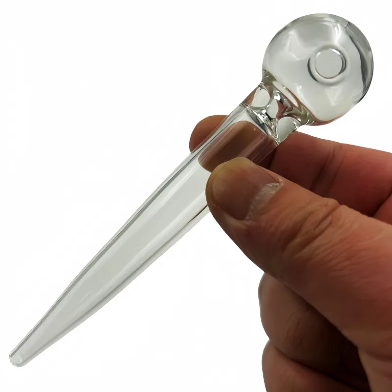 cigarette burner Glass Oil Burner Pipe Clear Tube Thick Smoking Hand... From Qbsomk, $0.58