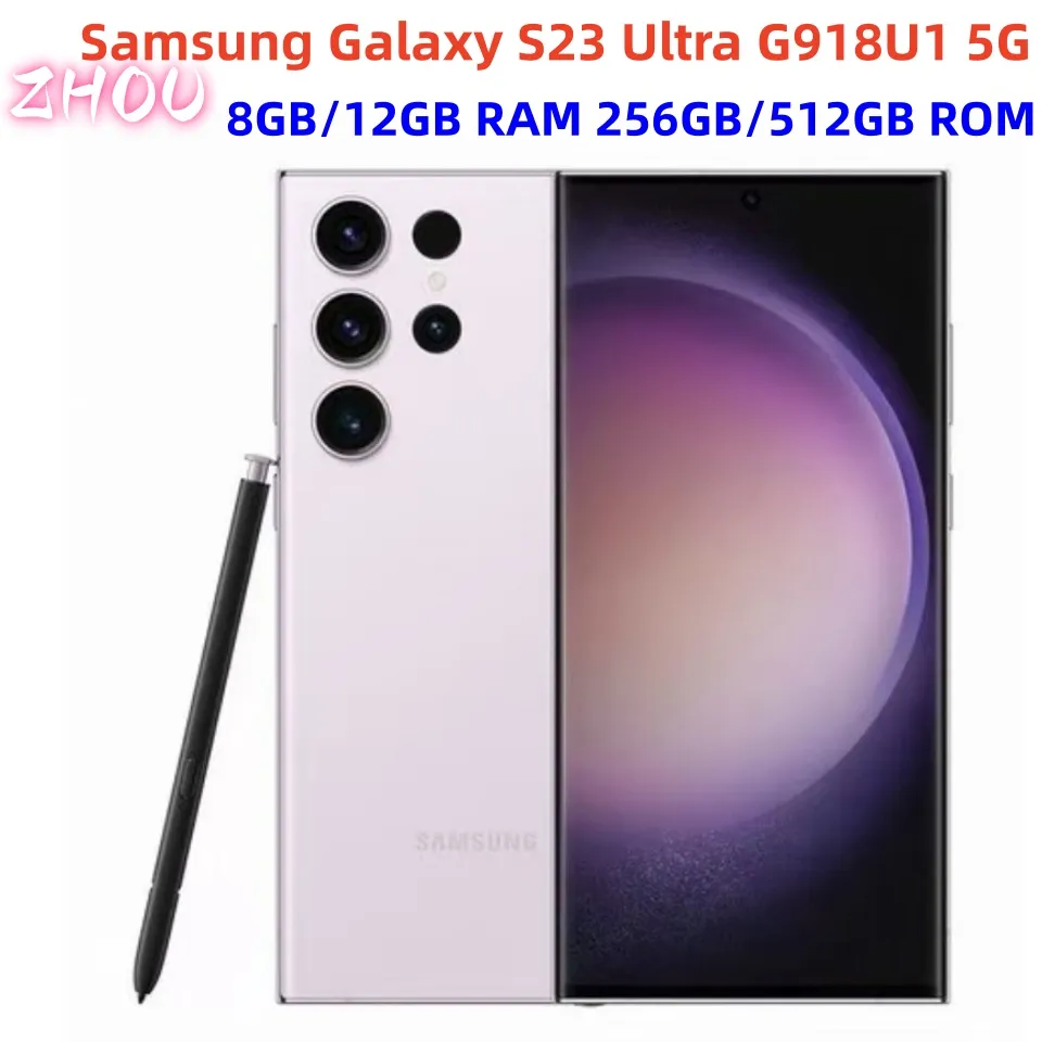 Refurbished Samsung Galaxy S23 Ultra 5G Unlocked – 8/12 GB RAM, 256/512 GB, S Pen, NFC – 10% Off