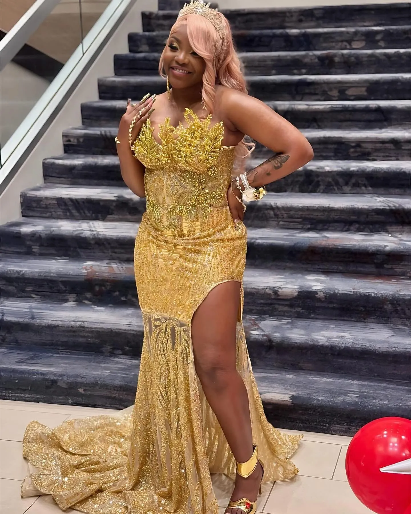 drag sequin dress Pride Glamorous Dress Sequin Gown Drag Queen Sexy Sheer Adults' Women's  Unisex Halloween Carnival Performance Clubwear Pride Parade Dress Up 2026