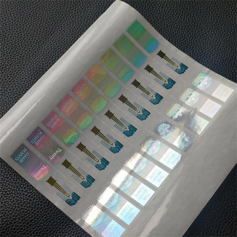 British Label Sticker UK 10/20 Pound GBP Single-Sided Silver Hologram ...