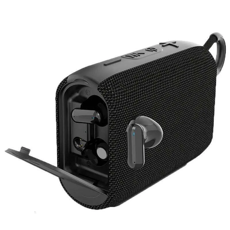 Rockmia 2 In 1 Bluetooth Speaker And TWS Earbuds Fabric Mesh Portable ...