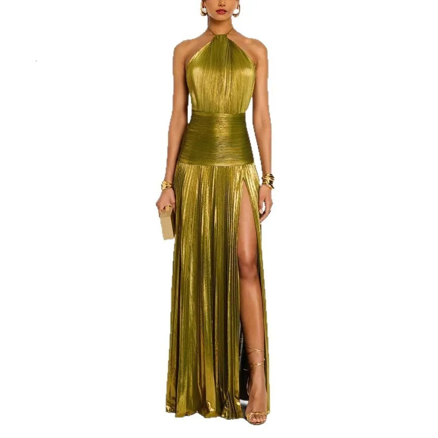 gold tassel dress plus size Elegant Plus Size One-Shoulder Sequin Tassel Maxi Dress for Parties an Canary Houze
