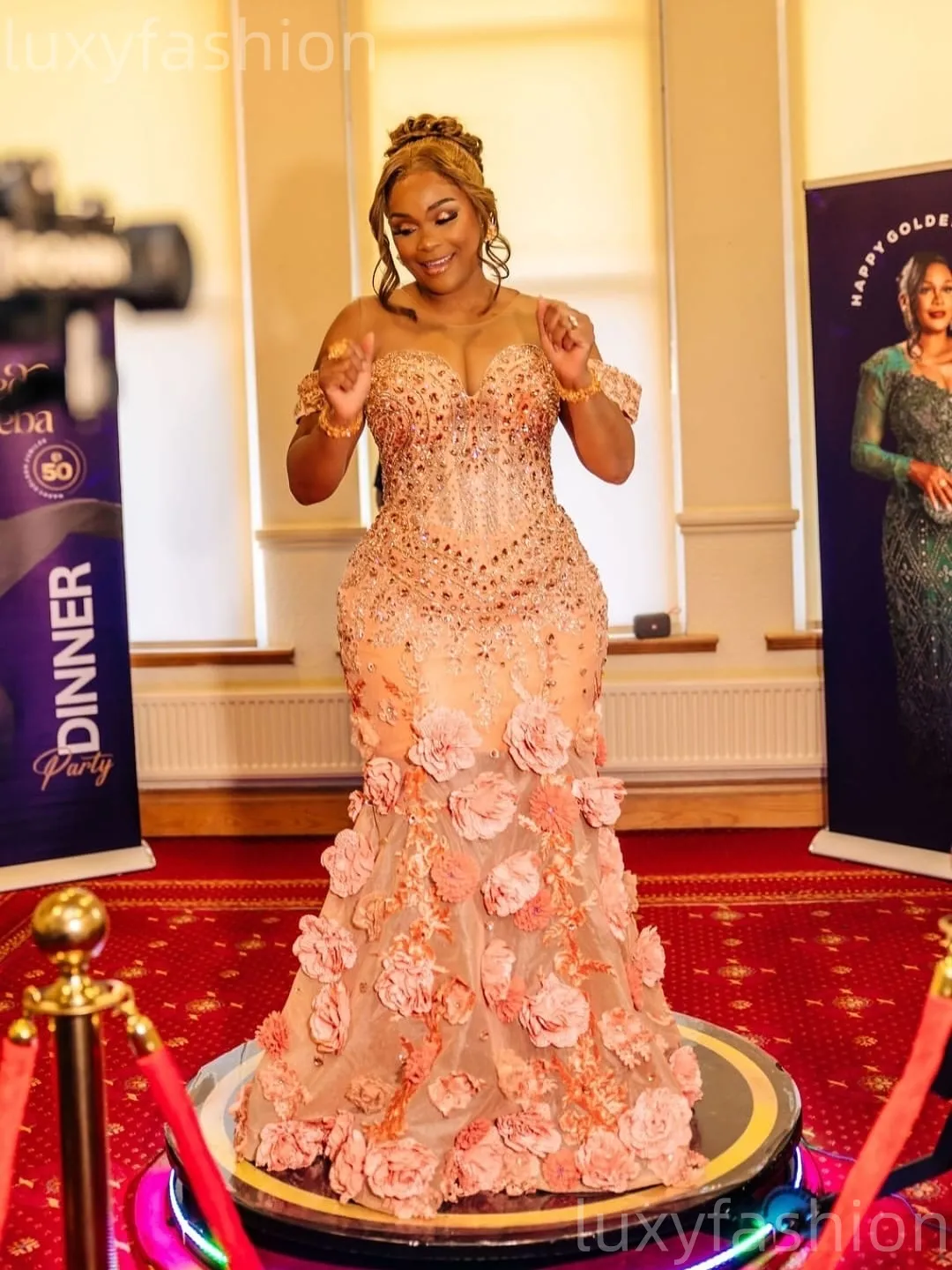 2026 Aso Ebi Peach Mermaid Prom Dresses 2K25 Flowers... From 360,58  |  DHgate