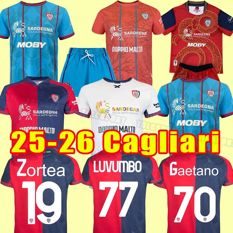 Maglia Da Calcio Cagliari 2025 2026 Kit Completo Casa Trasferta