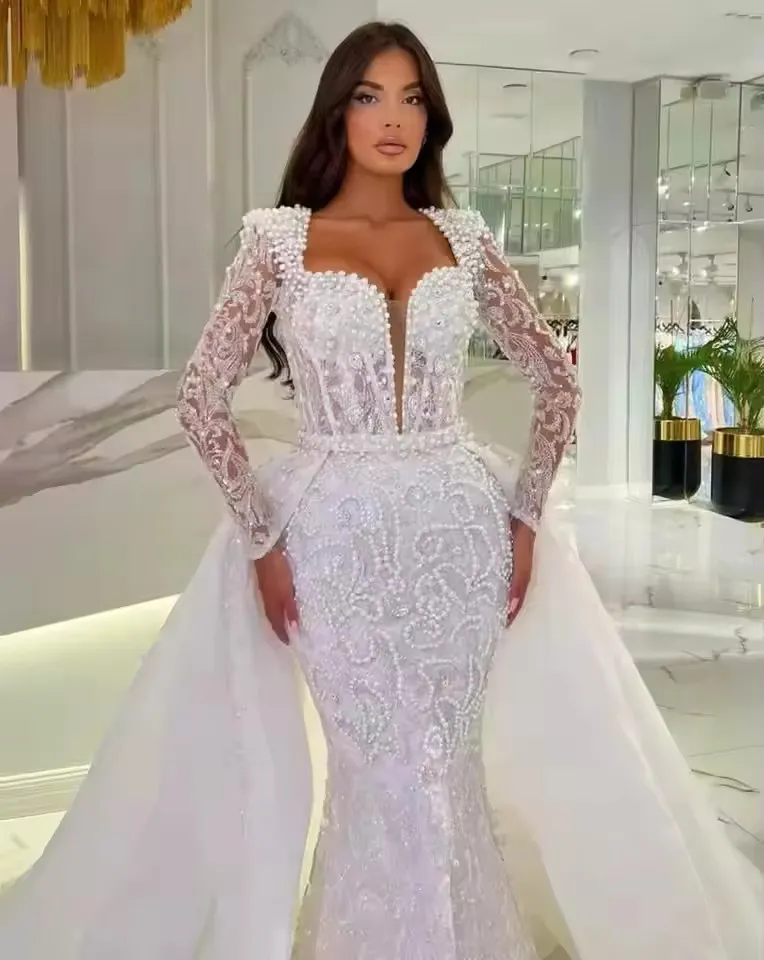 white mermaid pageant dresses Off the Shoulder White Mermaid Wedding Prom Dresses, White Mermaid For   jbydress