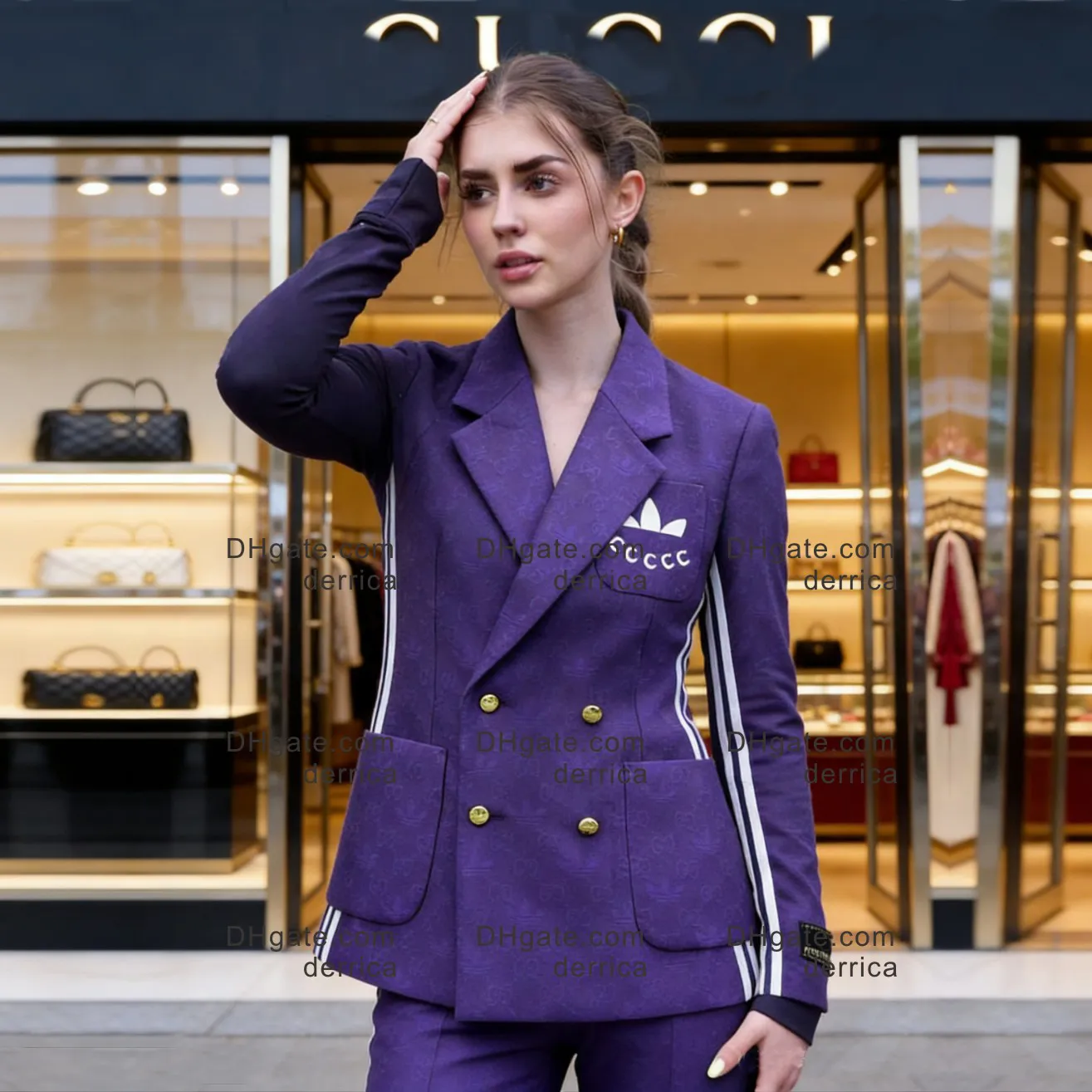 dress jacket suits ladies Designer Luxury Womens Suit Blazer Classic... From Bellezenas, $90.72 metal_color: Yellow & White