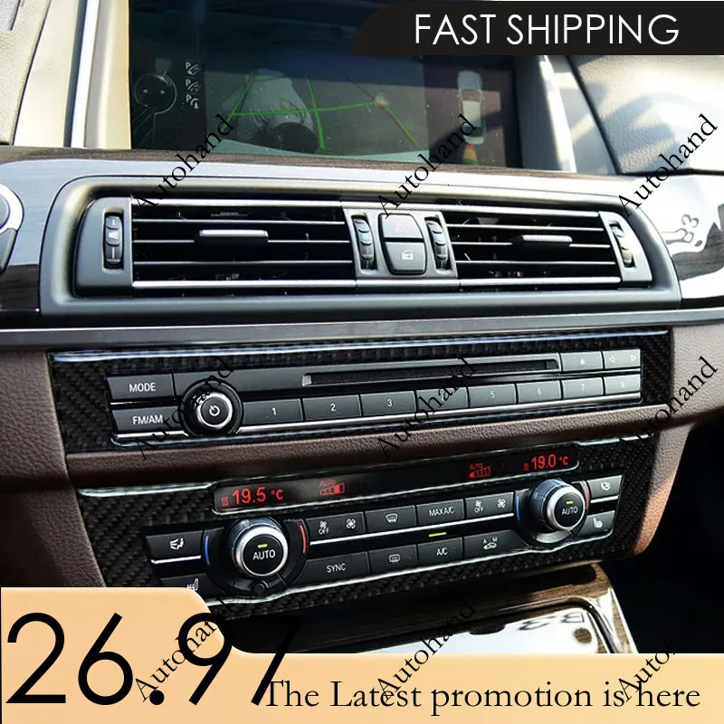 BMW Karbon Fiber İç Trim Çıkartmaları AC CD Panel Yi TL686.44