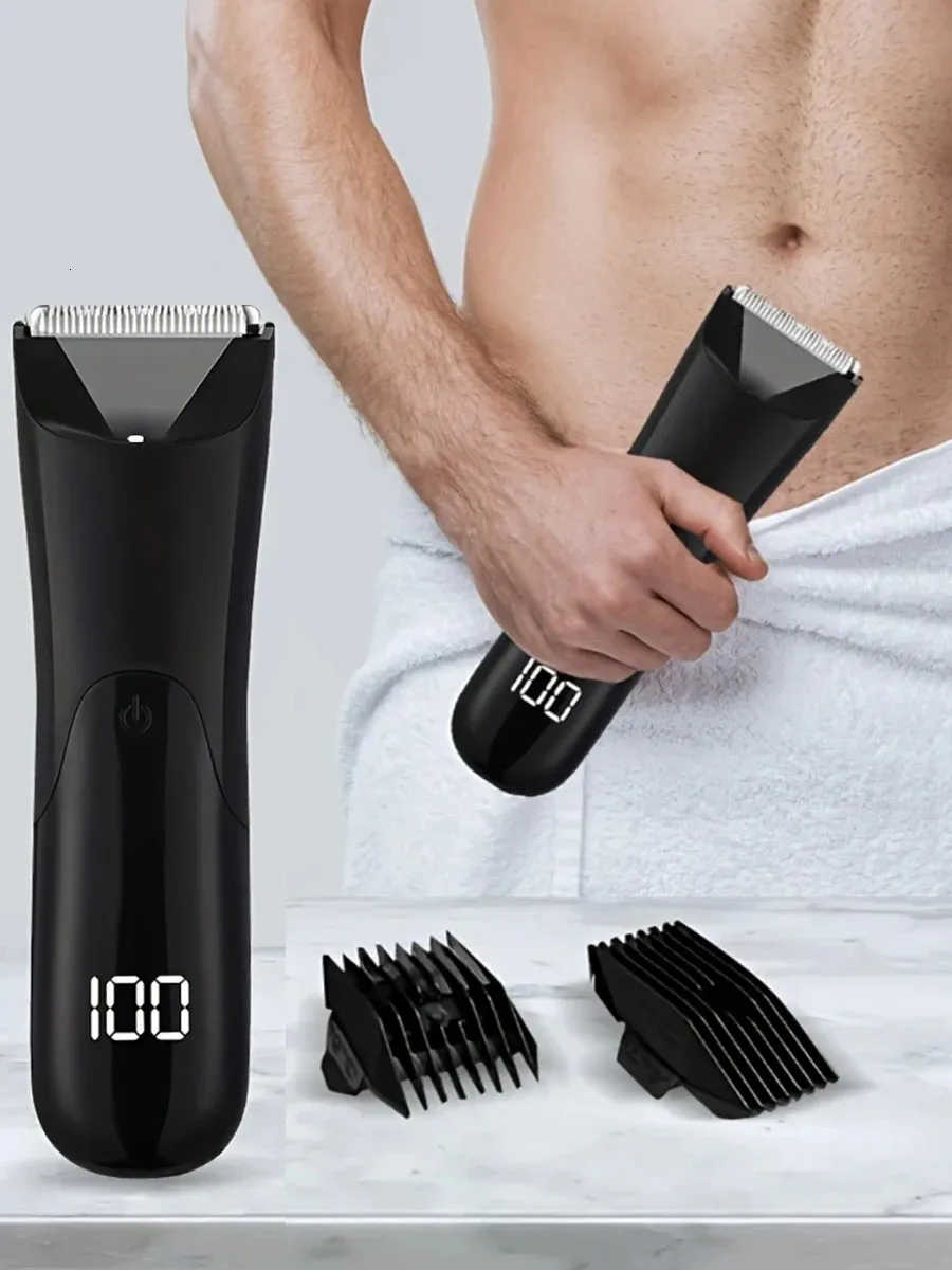 Under Am Razor Mens Electric Body Trimmer Razor with Stainless Steel Blade for Pubic ...
