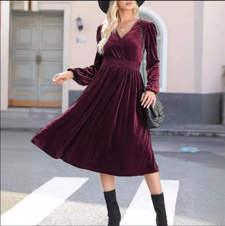 autumn long sleeve maxi dress Autumn Bloom Maxi Dress S-3XL