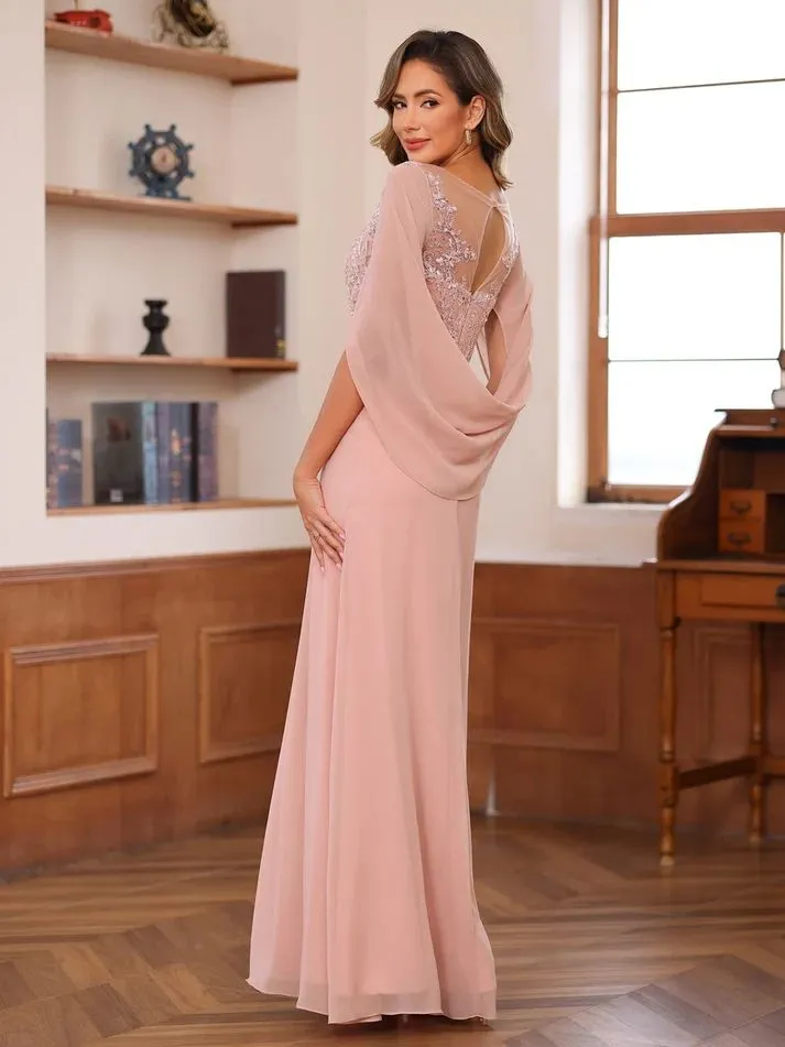 pink mother of groom dress Zapaka Women Sparkly Pink Mother of the Bride Dress Floral Mermaid Off the Shoulder Long Beaded Evening Dress, Pink / US16