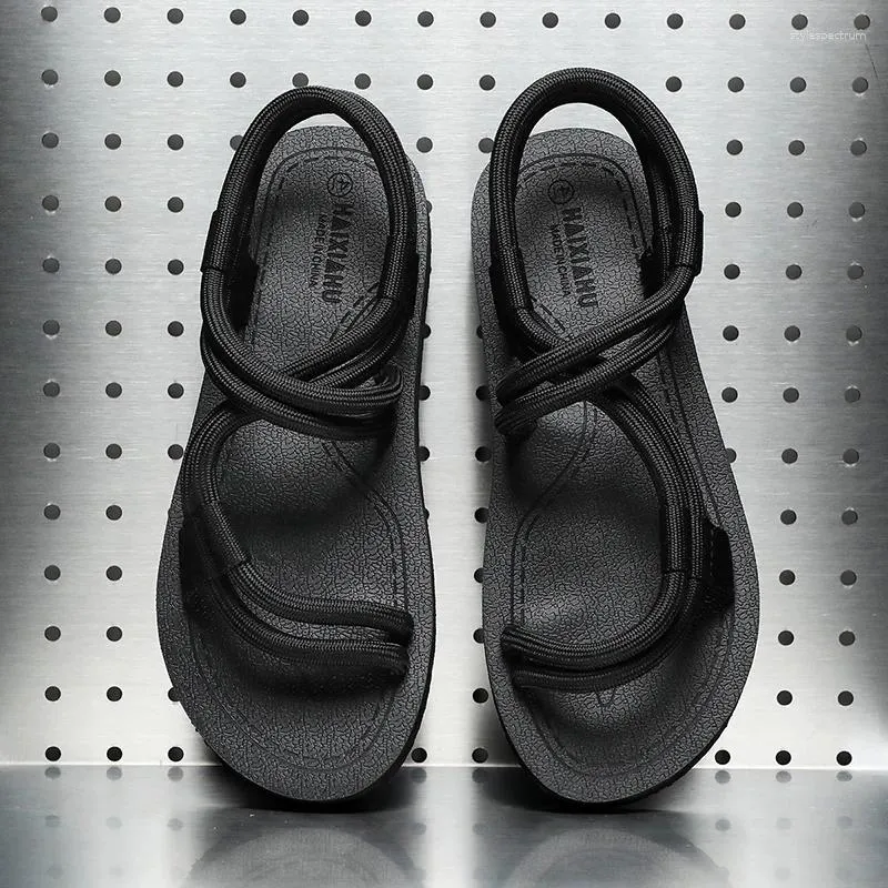 Comfortable Men's Leather Sandals For Summer Beach And Outdoor_voghion.com
