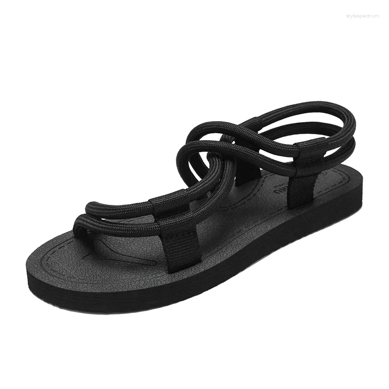 Comfortable Men's Leather Sandals For Summer Beach And Outdoor_voghion.com