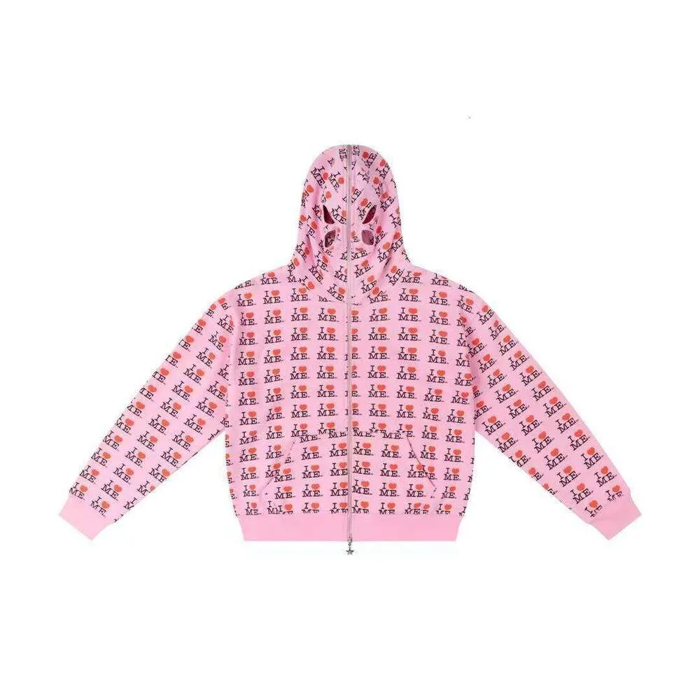 I Love Me Full Print Embroidered Fleece Hoodie For From