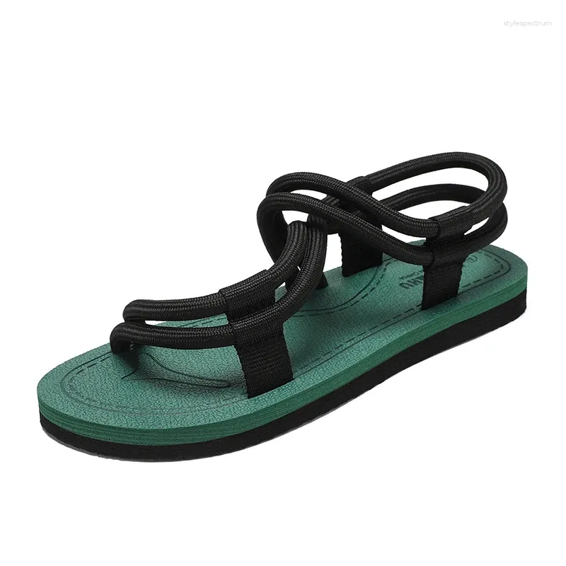 Comfortable Men's Leather Sandals For Summer Beach And Outdoor_voghion.com