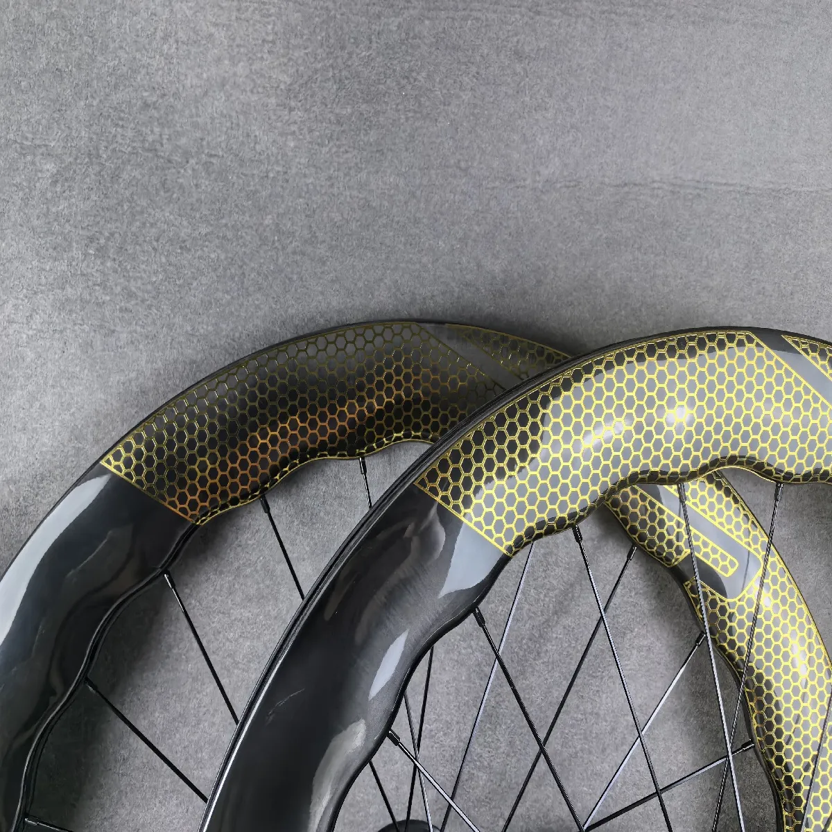 Paire De Roues Carbone 700C 65 Mm Frein à Disque Pour Vélo Route