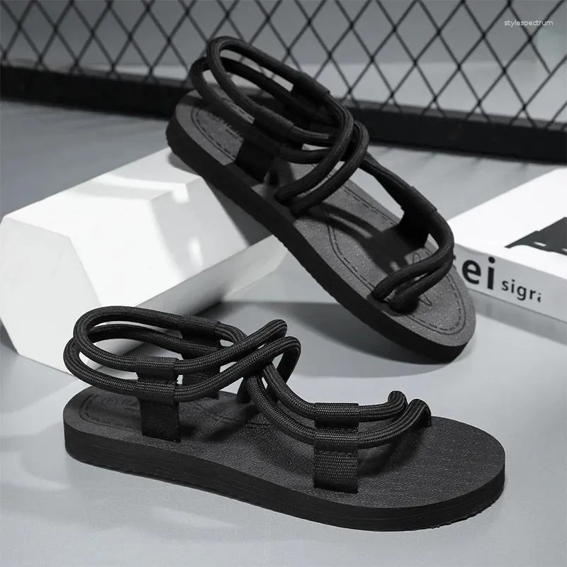 Comfortable Men's Leather Sandals For Summer Beach And Outdoor_voghion.com