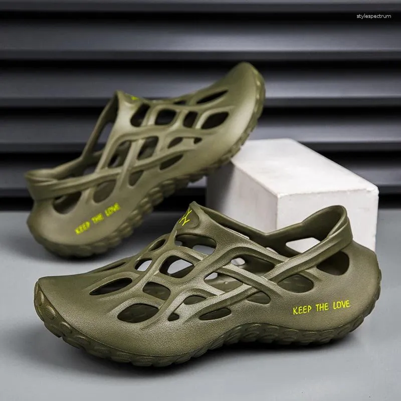 Comfortable Men's Outdoor Sandals Breathable Non-slip Beach Shoes_voghion.com