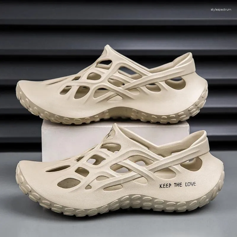 Comfortable Men's Outdoor Sandals Breathable Non-slip Beach Shoes_voghion.com