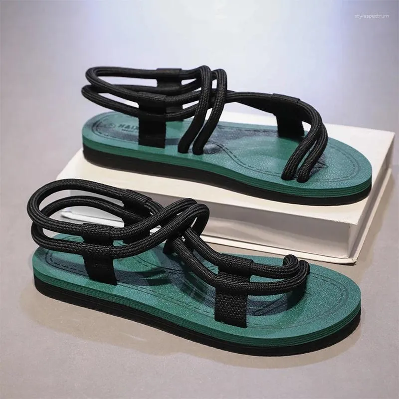 Comfortable Men's Leather Sandals For Summer Beach And Outdoor_voghion.com