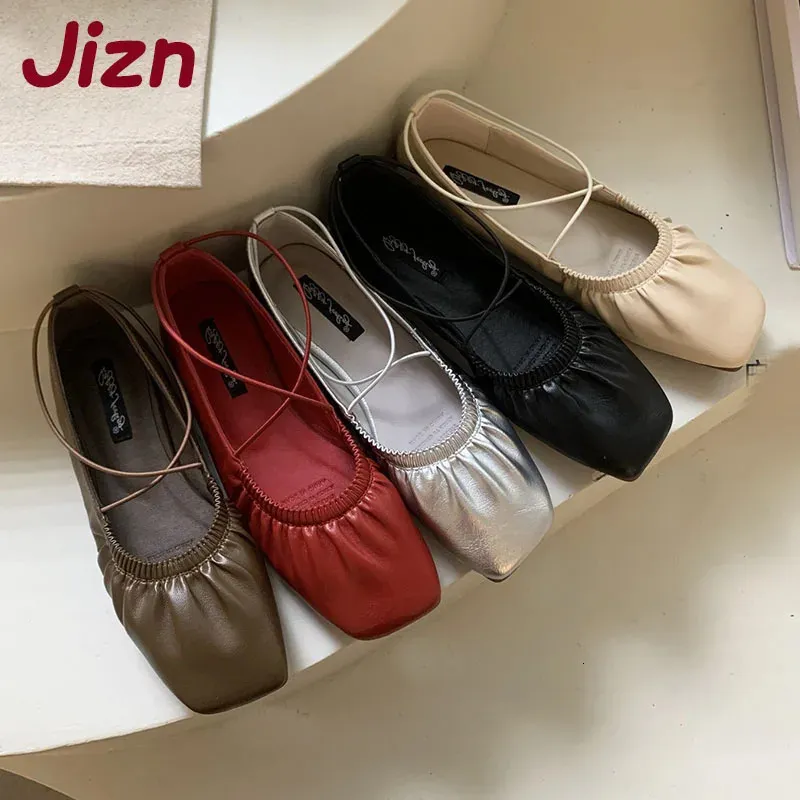 Mary Janes Shoes for Women Casual Slip On Square Toe Ballet Flats from ...
