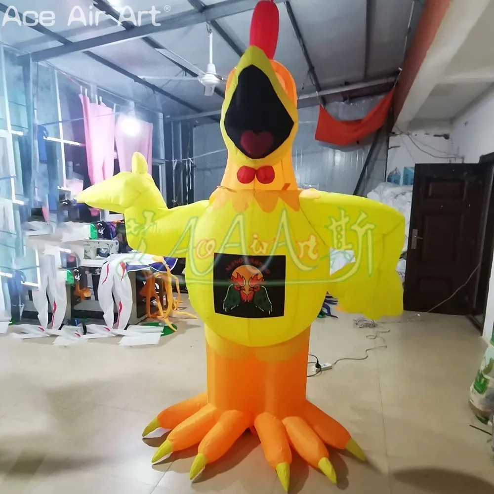 Giant 26ft Inflatable Advertising Chicken Pop Up Party Decoration For ...