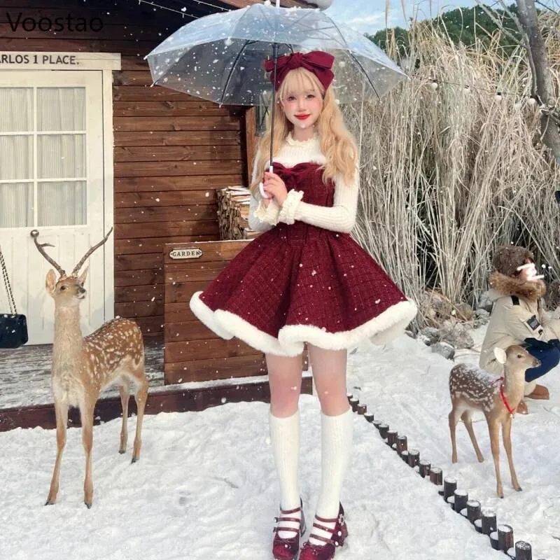 winter red dress 9 Red Dress in winter ideas