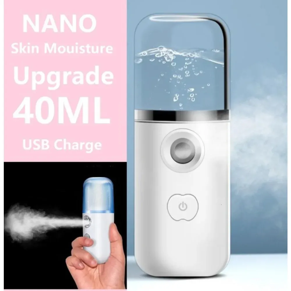 Usb Mist Machine USB Humidifier Rechargeable Nano Facial Mist Sprayer Face Nebulizer ...