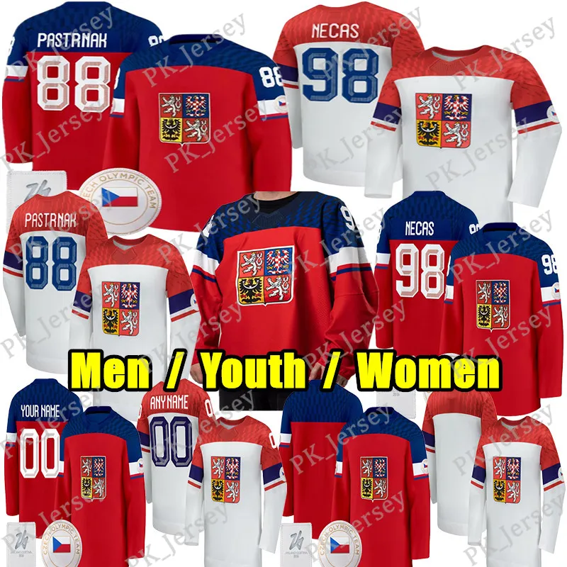 2026 Czech National Usa Hockey Sweater #88 David From Pk_jersey