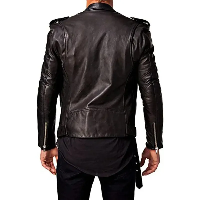 MJF141 - Chaqueta De Piel De Cordero Auténtica Para