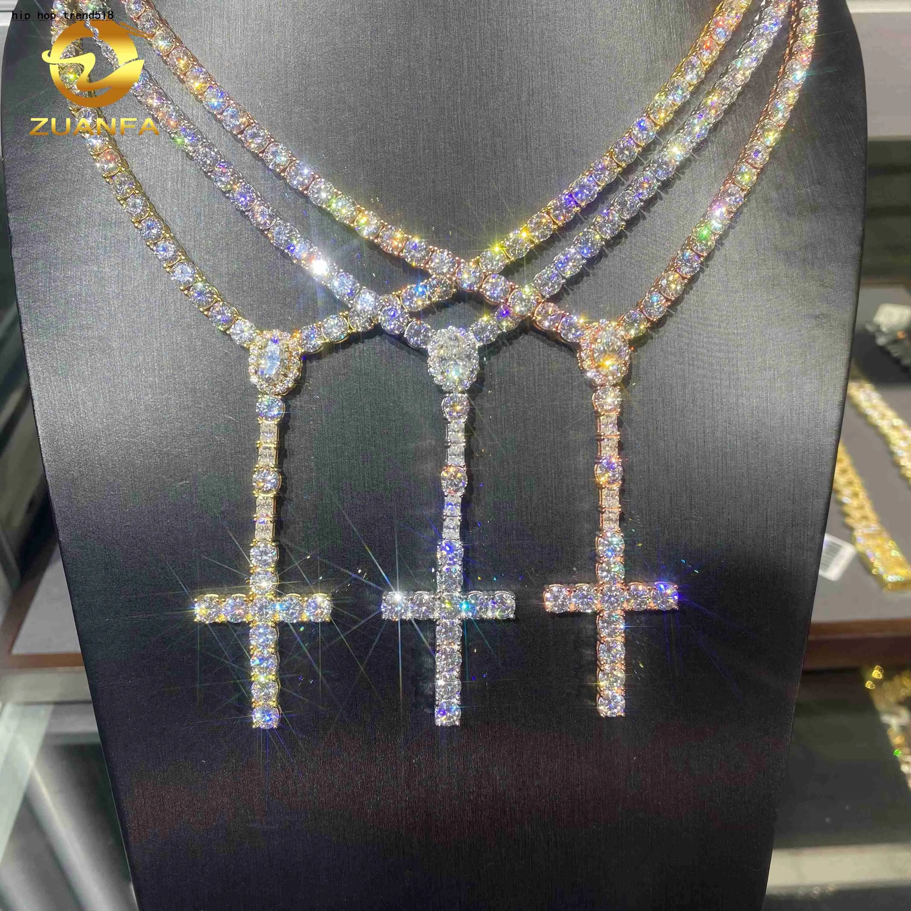 30% OFF Buyers' Picks 5mm VVS D Moissanite Diamond Iced‑Out Cross Pendant Necklace – Review & Price Drop