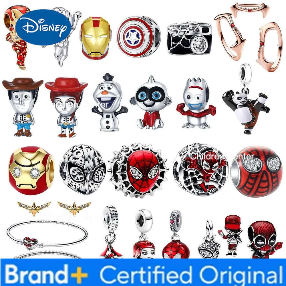 Disney 925 Sterling Silver Spider Charm Beads For... 