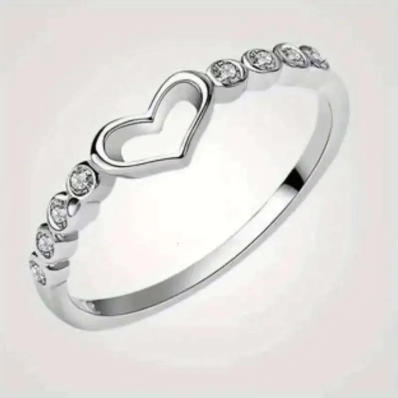 Anelli cuore chic donna con zirconia gioielli moda quotidiani_voghion.com
