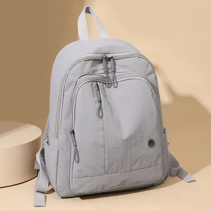 Casual Lightweight Waterproof Linen Backpack for Women Travel College ...